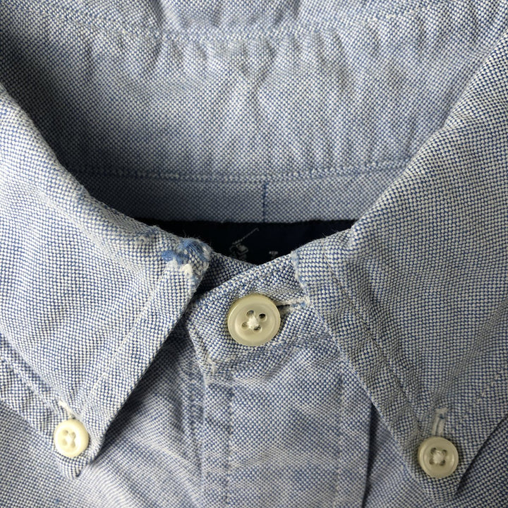 Ralph Lauren long sleeve button down shirt, men's size M cotton Navy blue Vintage Second Hand