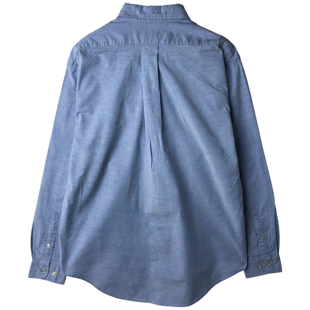 Ralph Lauren long sleeve button down shirt, men's size L cotton Navy blue Vintage Second Hand