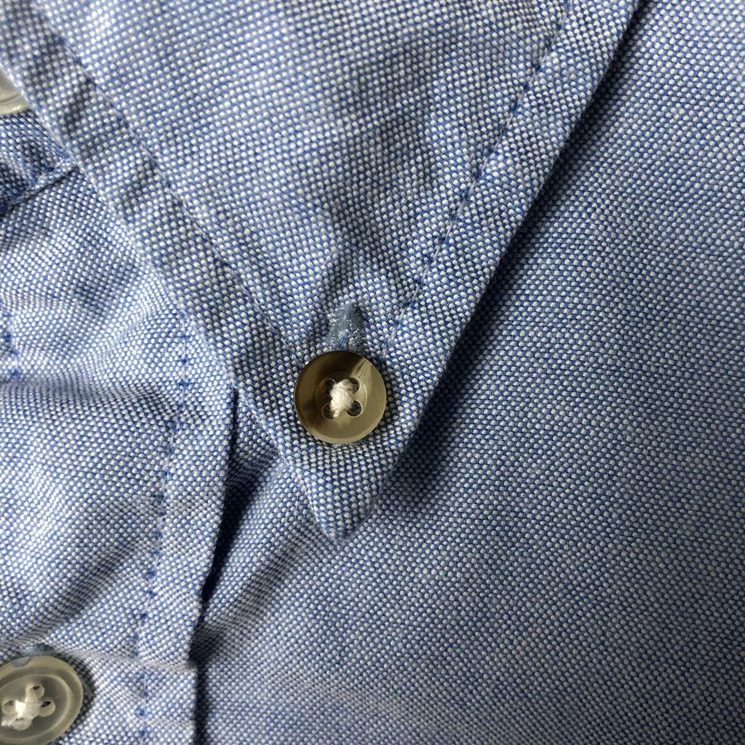 Ralph Lauren long sleeve button down shirt, men's size L cotton Navy blue Vintage Second Hand