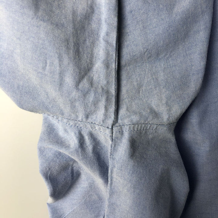 Ralph Lauren long sleeve button down shirt, men's size L cotton Navy blue Vintage Second Hand
