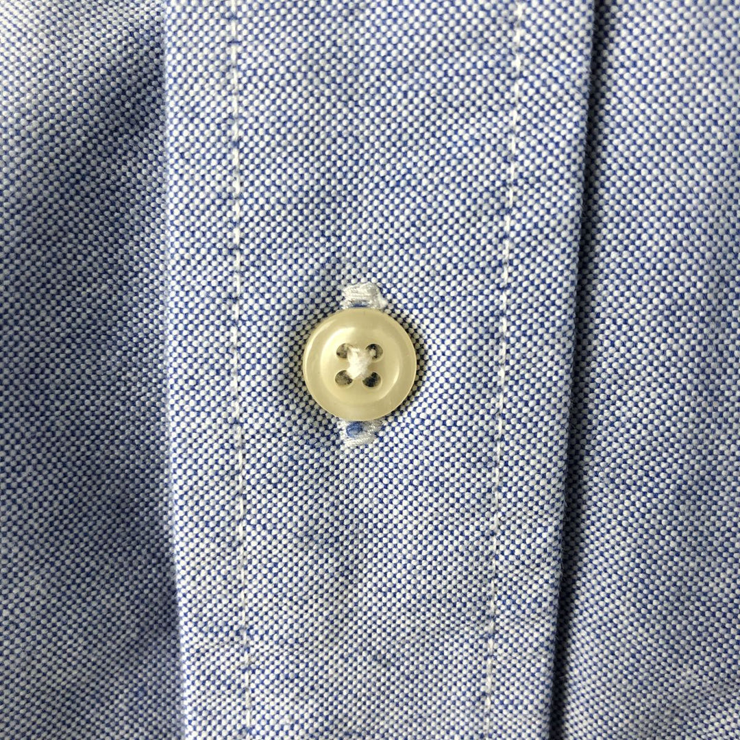 Ralph Lauren YARMOUTH long sleeve button down shirt, men's size L cotton Navy blue Vintage Second Hand