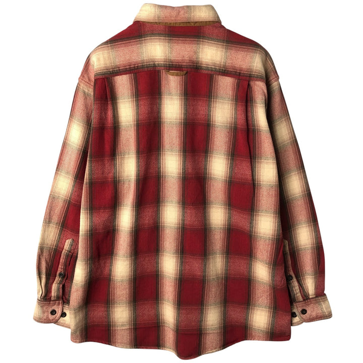 2000'S Orvis Ombre Check Long Sleeve Flannel Check Shirt, Men's Size L cotton red type Vintage Second Hand