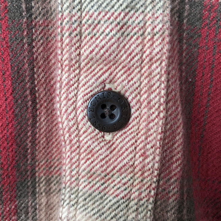 2000'S Orvis Ombre Check Long Sleeve Flannel Check Shirt, Men's Size L cotton red type Vintage Second Hand