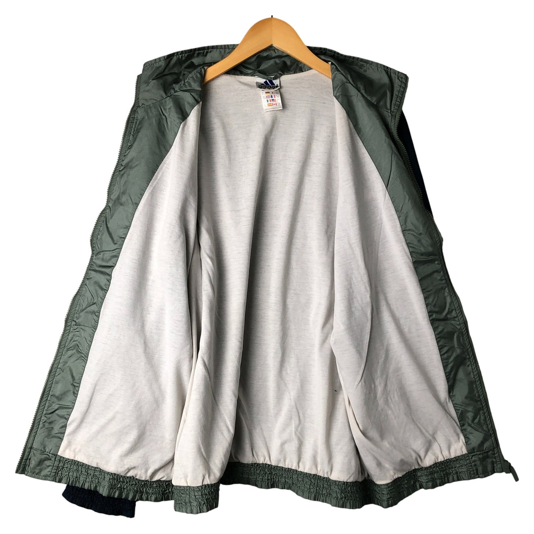 00'S Adidas nylon jacket, men's size L Nylon green type Vintage Second Hand