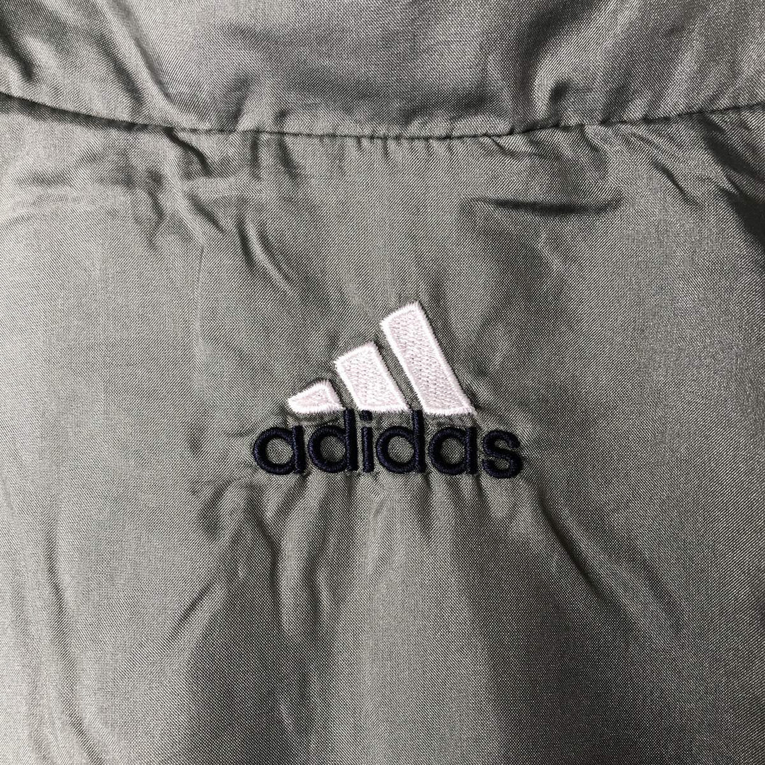 00'S Adidas nylon jacket, men's size L Nylon green type Vintage Second Hand