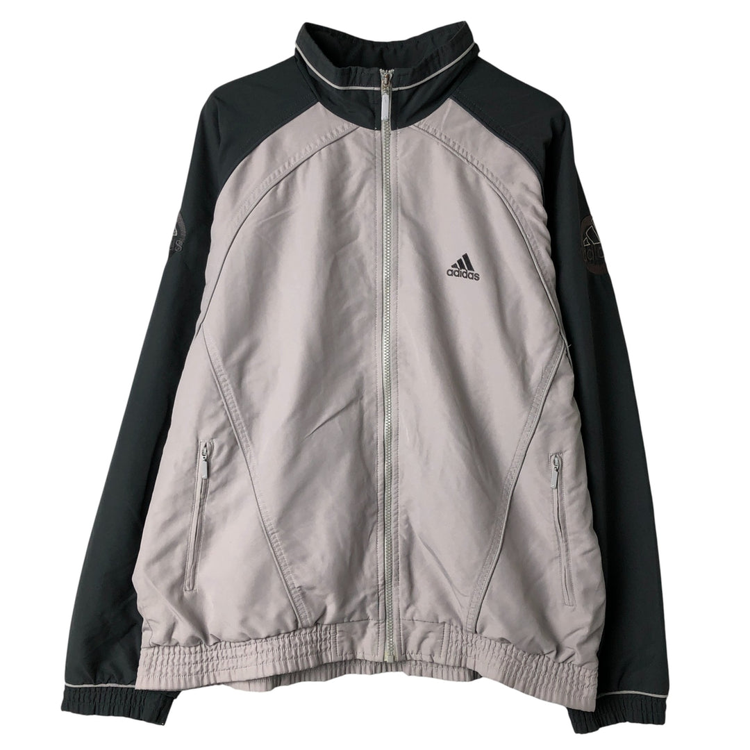 00'S adidas windbreaker, men's size M polyester gray type Vintage Second Hand