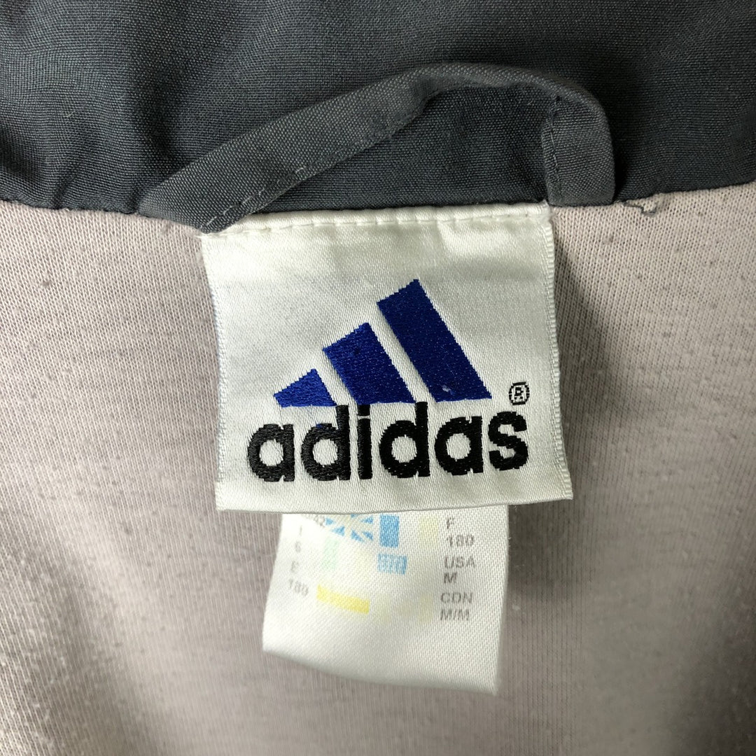 00'S adidas windbreaker, men's size M polyester gray type Vintage Second Hand