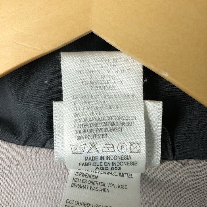 00'S adidas windbreaker, men's size M polyester gray type Vintage Second Hand