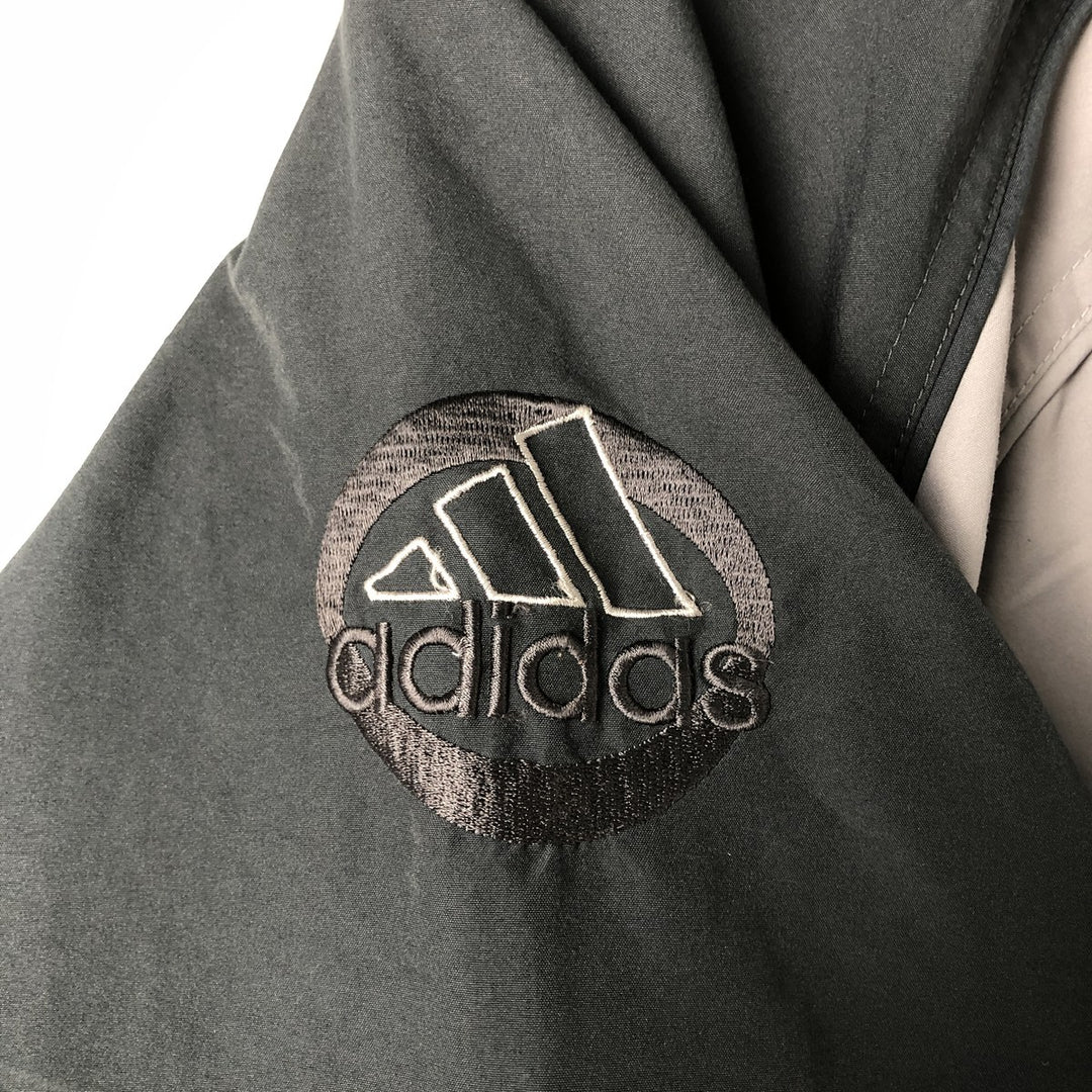 00'S adidas windbreaker, men's size M polyester gray type Vintage Second Hand