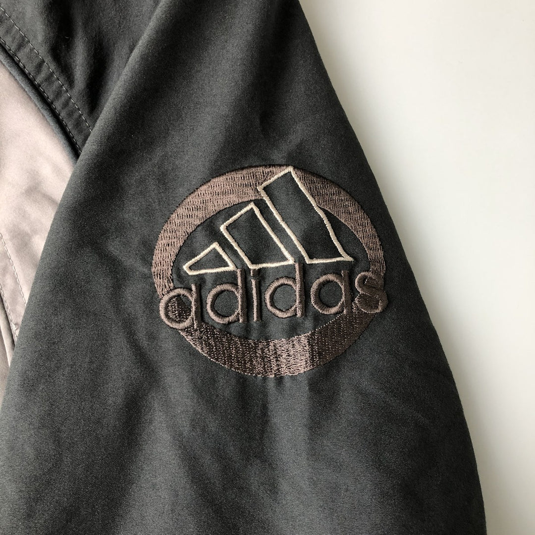 00'S adidas windbreaker, men's size M polyester gray type Vintage Second Hand