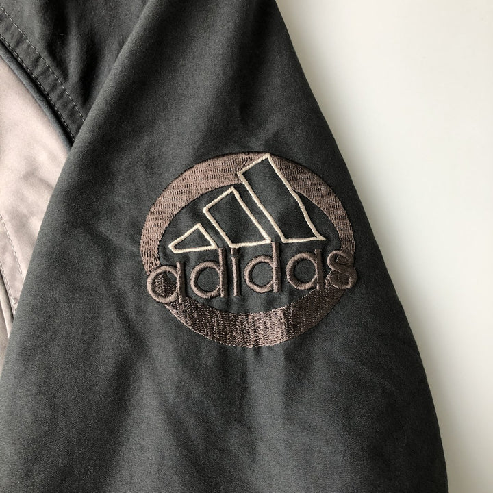00'S adidas windbreaker, men's size M polyester gray type Vintage Second Hand