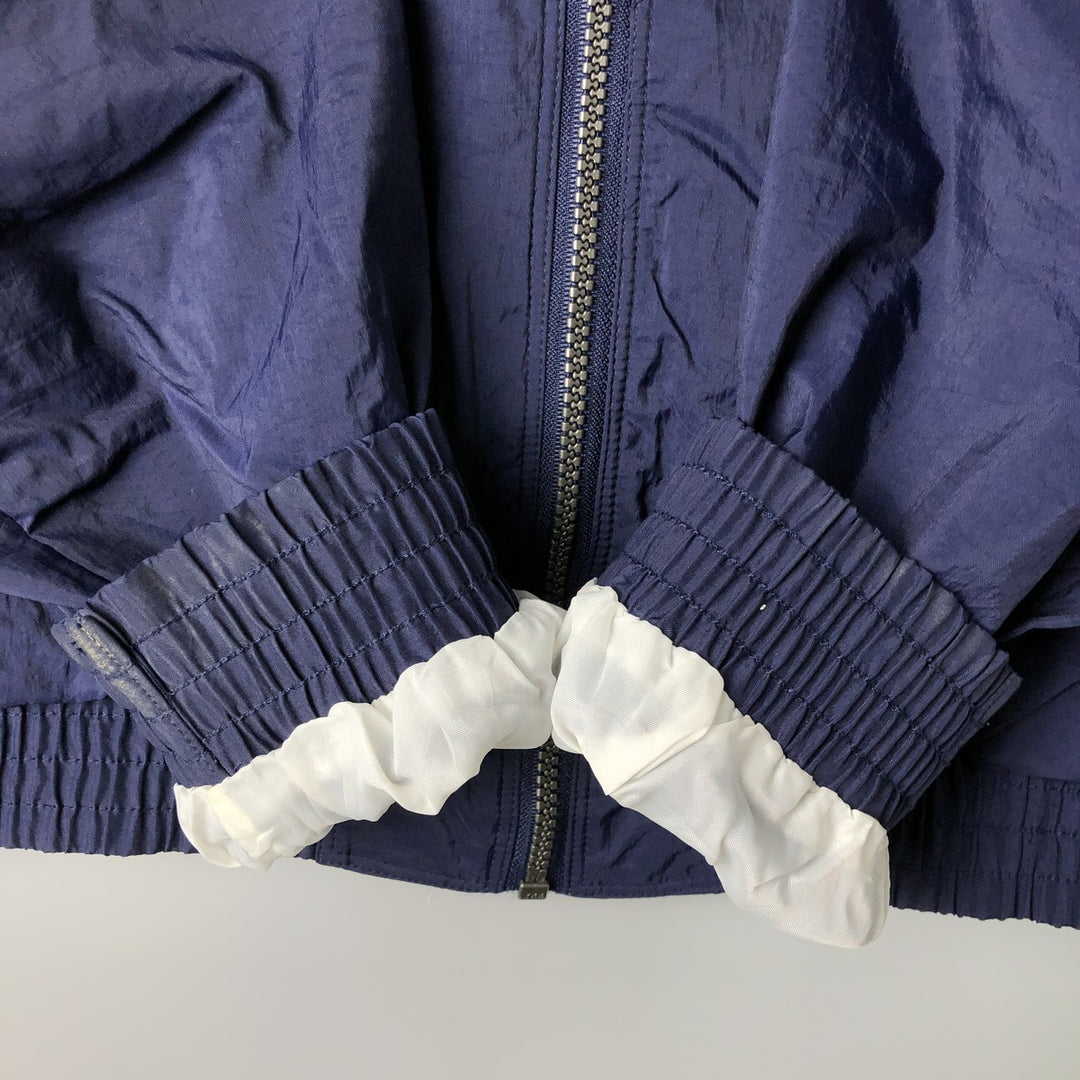 90'S Adidas Nylon Jacket, Men's XL Size, Vintage Nylon navy blue type Vintage Second Hand