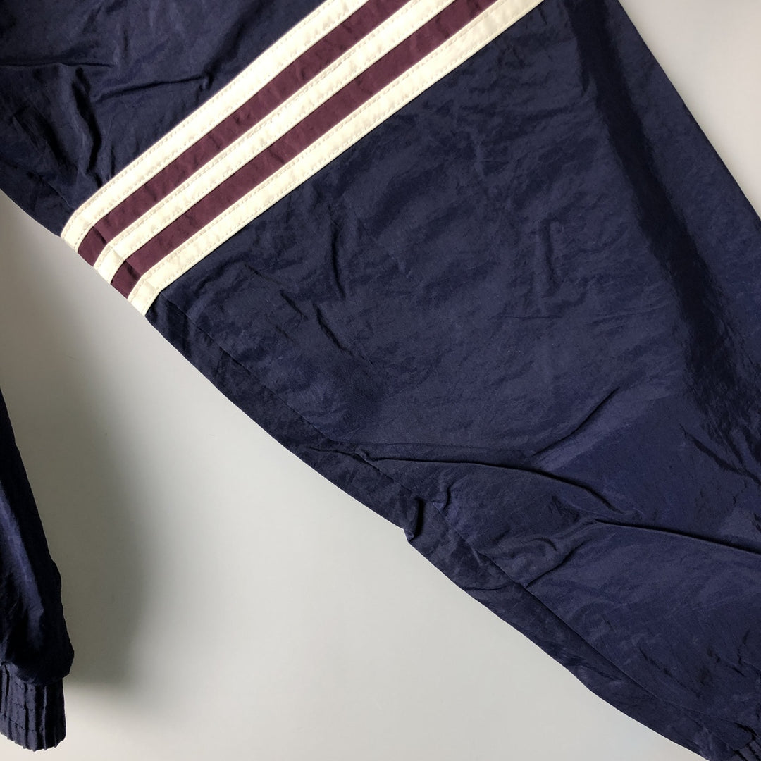 90'S Adidas Nylon Jacket, Men's XL Size, Vintage Nylon navy blue type Vintage Second Hand