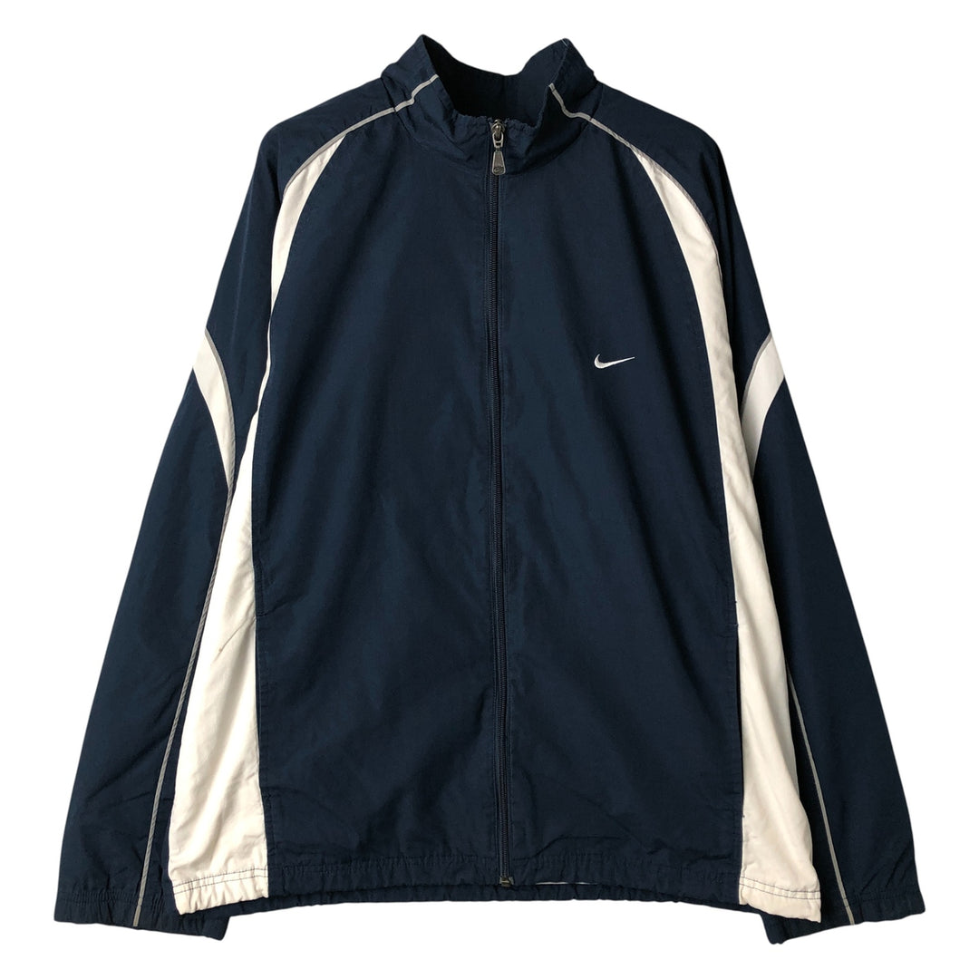 00'S Nike Windbreaker Men's Size L polyester navy blue type Vintage Second Hand