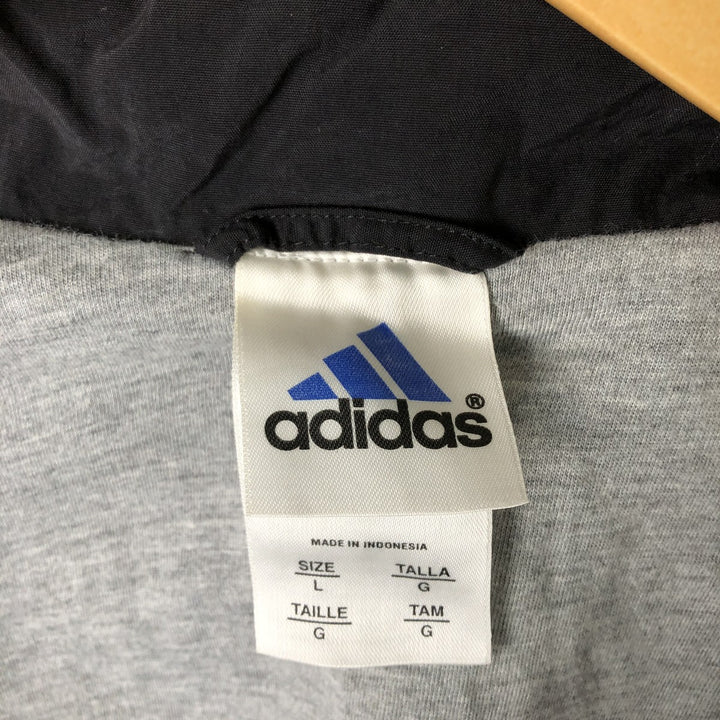 00'S Adidas nylon jacket, men's size L Nylon black type Vintage Second Hand