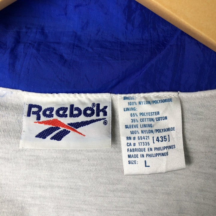 90'S Reebok Back Logo Nylon Jacket Men's Size L Vintage Nylon black type Vintage Second Hand