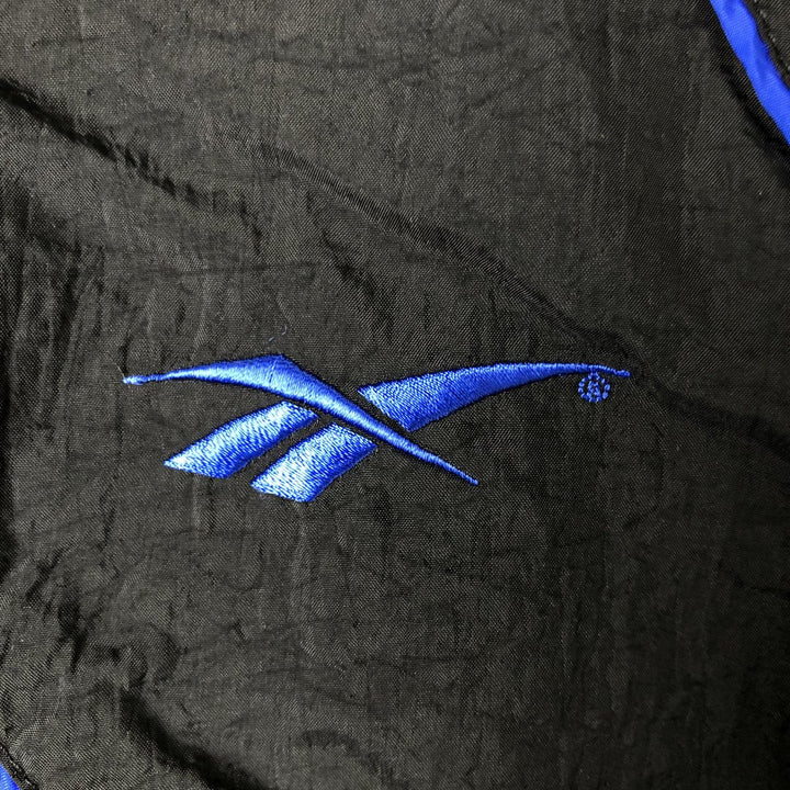 90'S Reebok Back Logo Nylon Jacket Men's Size L Vintage Nylon black type Vintage Second Hand
