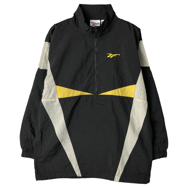 90'S Reebok Nylon Jacket, Men's M Size, Vintage Nylon black type Vintage Second Hand