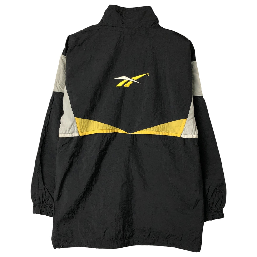 90'S Reebok Nylon Jacket, Men's M Size, Vintage Nylon black type Vintage Second Hand