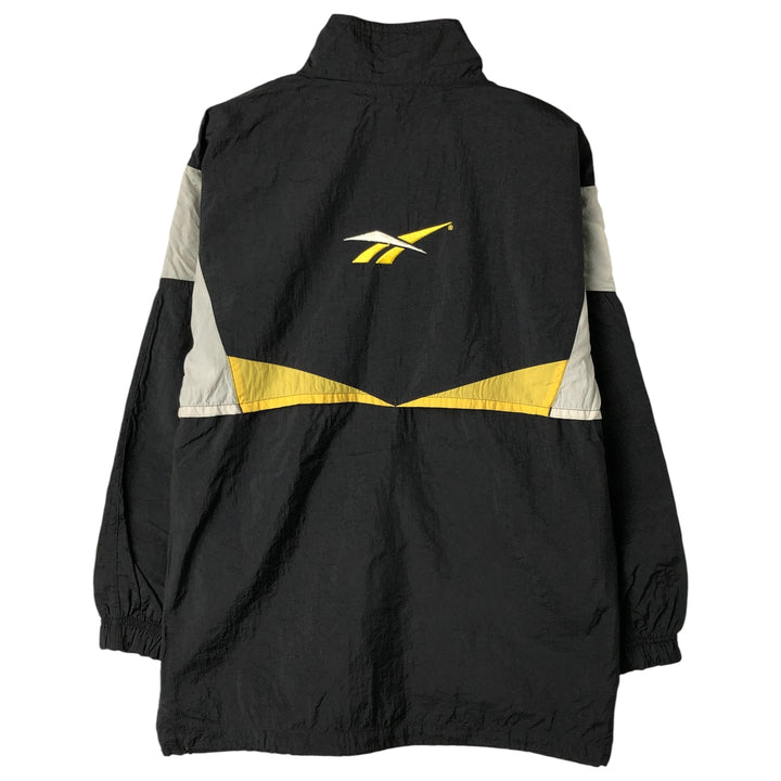 90'S Reebok Nylon Jacket, Men's M Size, Vintage Nylon black type Vintage Second Hand