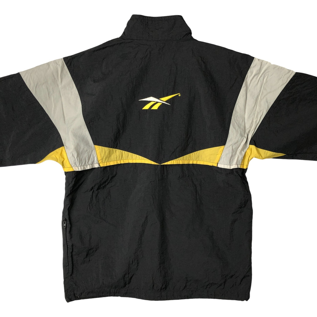 90'S Reebok Nylon Jacket, Men's M Size, Vintage Nylon black type Vintage Second Hand