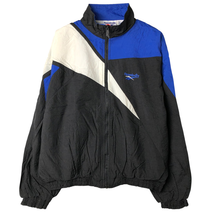 90'S Reebok Nylon Jacket, Men's M Size, Vintage Nylon black type Vintage Second Hand