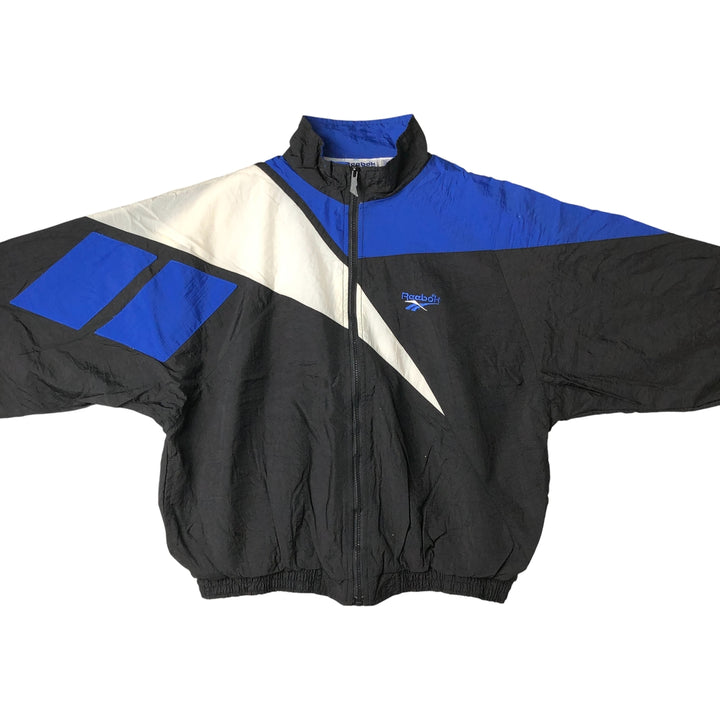 90'S Reebok Nylon Jacket, Men's M Size, Vintage Nylon black type Vintage Second Hand