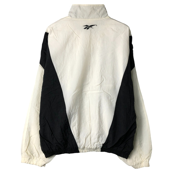 90'S Reebok nylon jacket, men's size L, vintage Nylon white type Vintage Second Hand