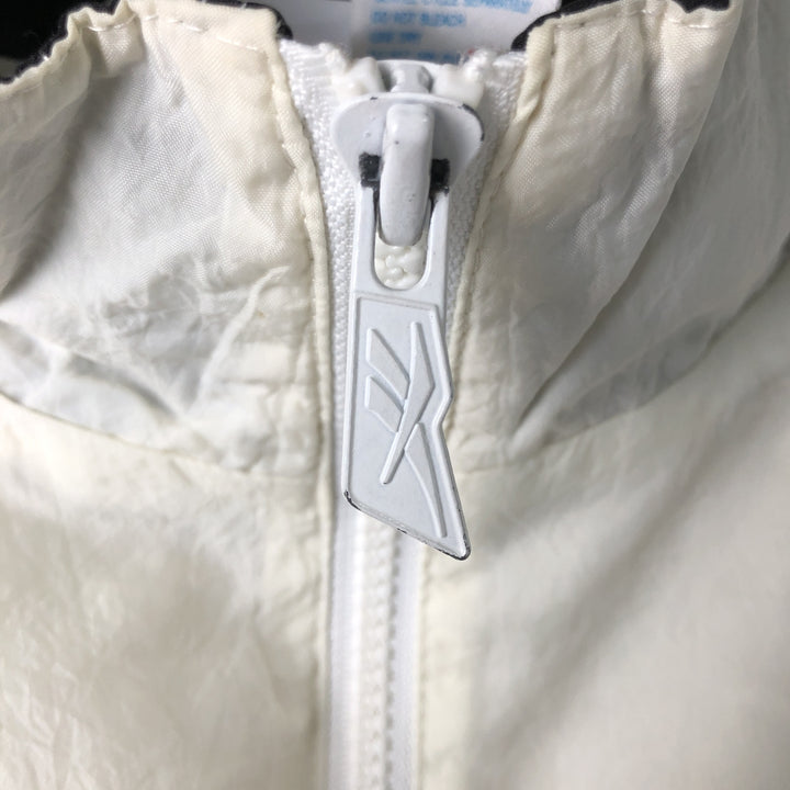 90'S Reebok nylon jacket, men's size L, vintage Nylon white type Vintage Second Hand