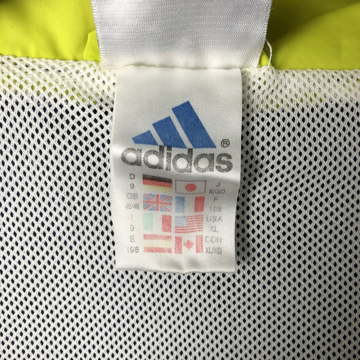90'S Adidas Nylon Jacket, Men's XL Size, Vintage Nylon navy blue type Vintage Second Hand