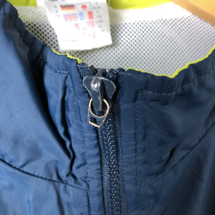 90'S Adidas Nylon Jacket, Men's XL Size, Vintage Nylon navy blue type Vintage Second Hand
