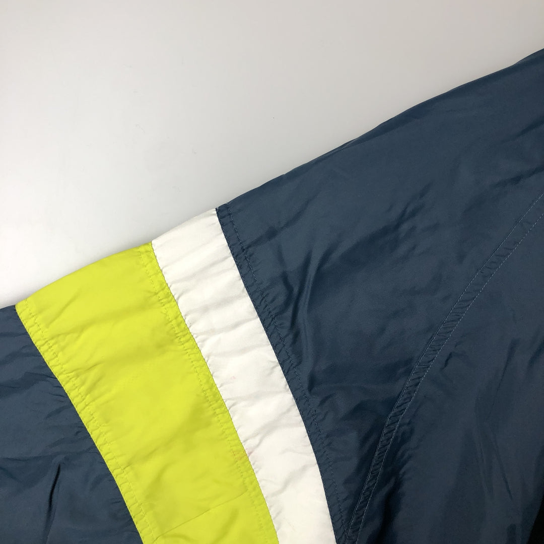 90'S Adidas Nylon Jacket, Men's XL Size, Vintage Nylon navy blue type Vintage Second Hand