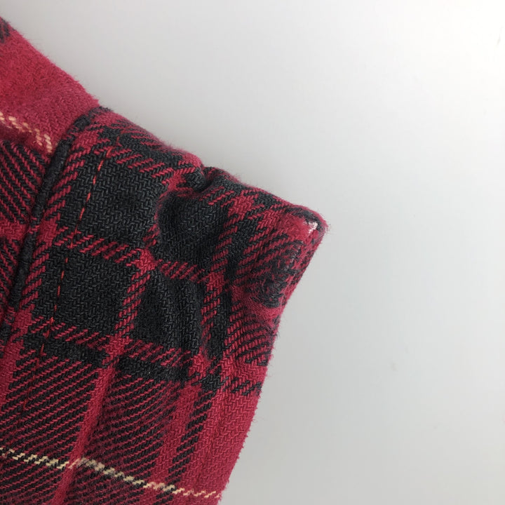 FIELD and STREAM Long Sleeve Heavy Flannel Check Shirt, Men's Size L cotton red type Vintage Second Hand
