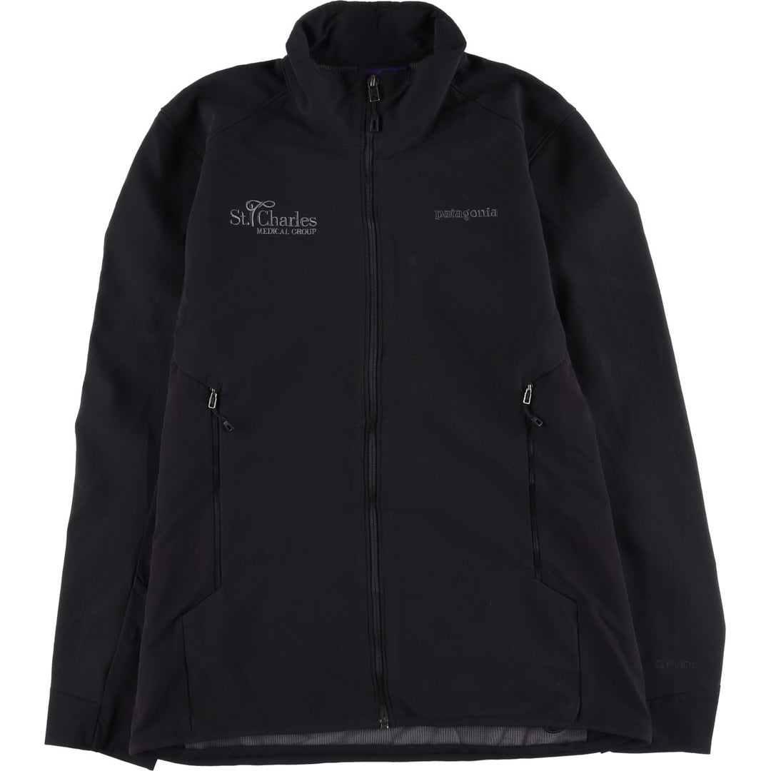 Patagonia Azhybrid Jacket 83450FA15 Softshell Jacket, Men's Medium polyester black type Vintage Second Hand