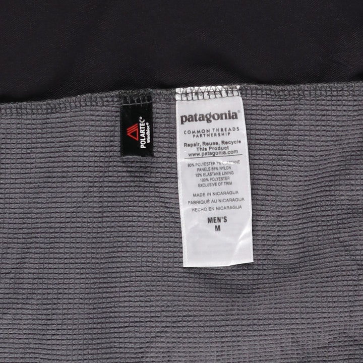 Patagonia Azhybrid Jacket 83450FA15 Softshell Jacket, Men's Medium polyester black type Vintage Second Hand