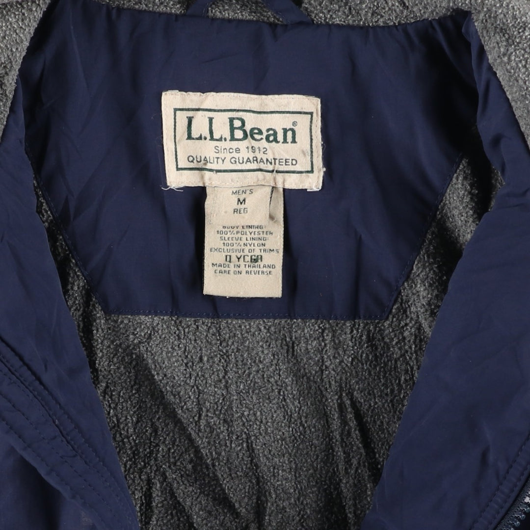 90s-00'S LLBean Nylon Blouson, Men's Size M Nylon navy blue type Vintage Second Hand