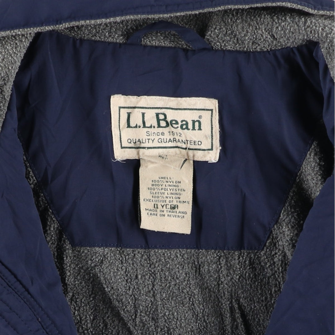 90s-00'S LLBean Nylon Blouson, Men's Size M Nylon navy blue type Vintage Second Hand