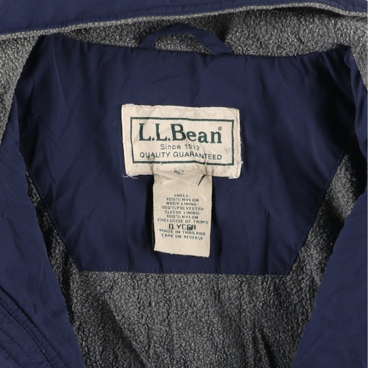 90s-00'S LLBean Nylon Blouson, Men's Size M Nylon navy blue type Vintage Second Hand