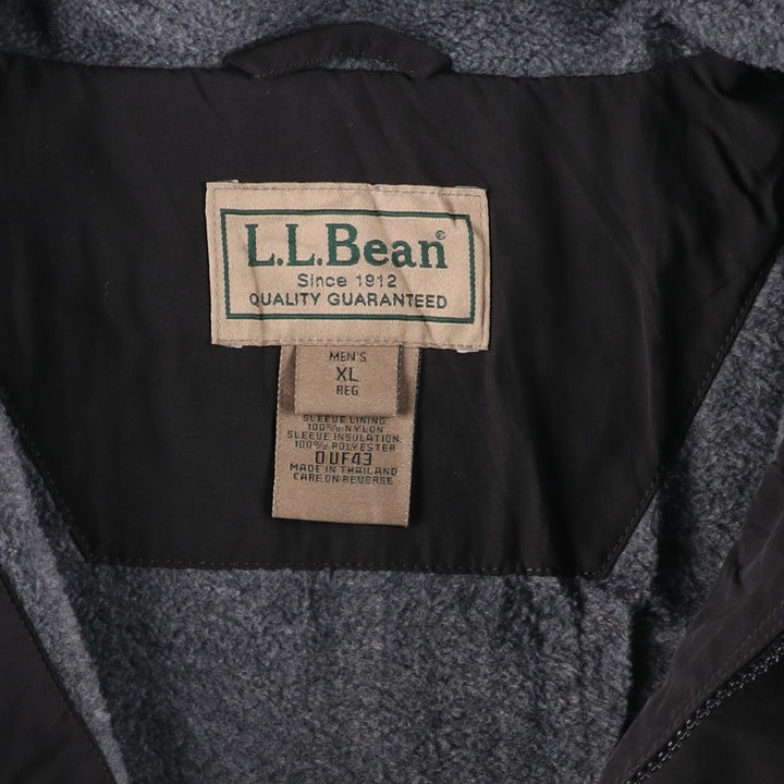 90s-00'S LLBean Padded Puffer Jacket, Men's Size XL Nylon black type Vintage Second Hand