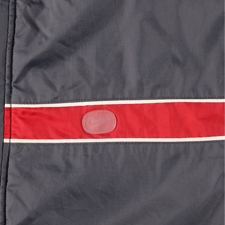 2000'S Nike reversible padded hoodie/puffer jacket, men's size M Nylon gray type Vintage Second Hand