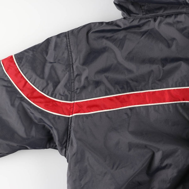 2000'S Nike reversible padded hoodie/puffer jacket, men's size M Nylon gray type Vintage Second Hand