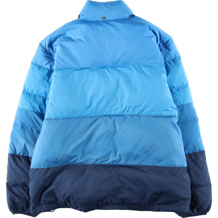 Adidas down jacket, men's size L polyester blue type Vintage Second Hand