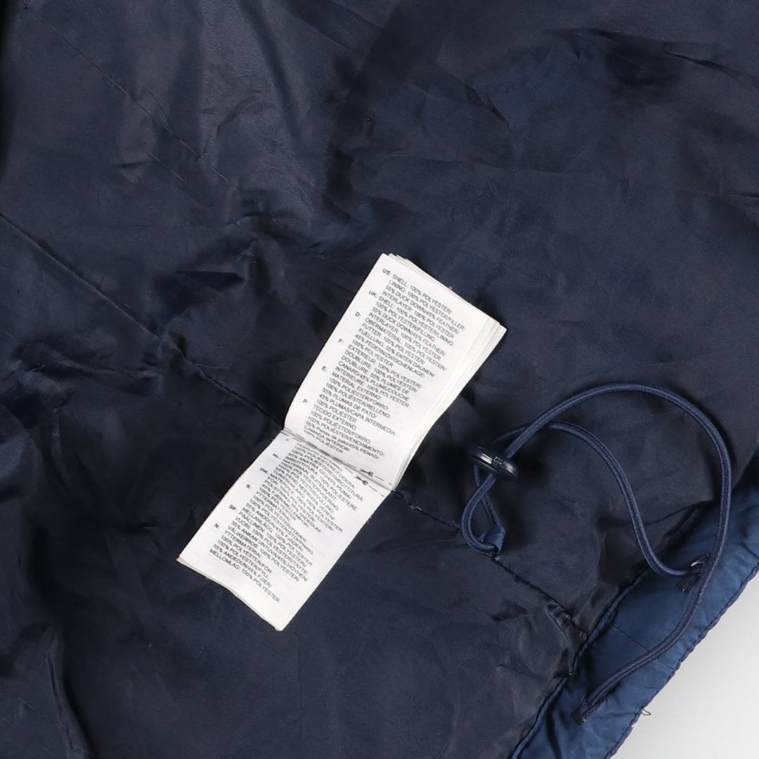 Adidas down jacket, men's size L polyester blue type Vintage Second Hand