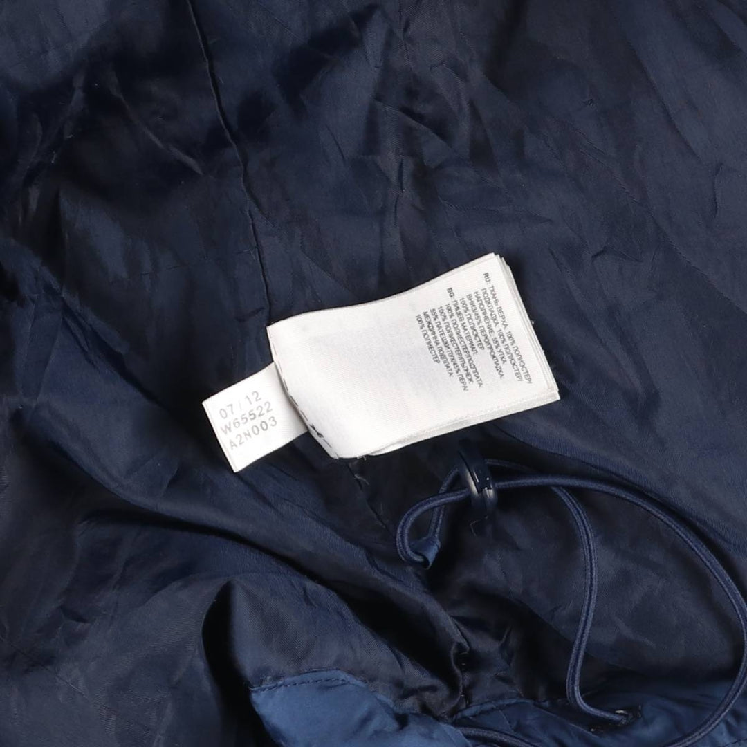 Adidas down jacket, men's size L polyester blue type Vintage Second Hand