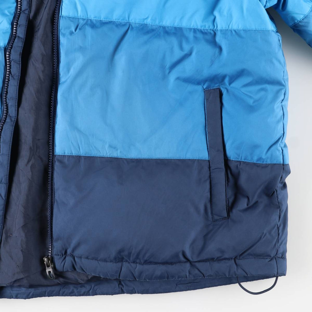 Adidas down jacket, men's size L polyester blue type Vintage Second Hand