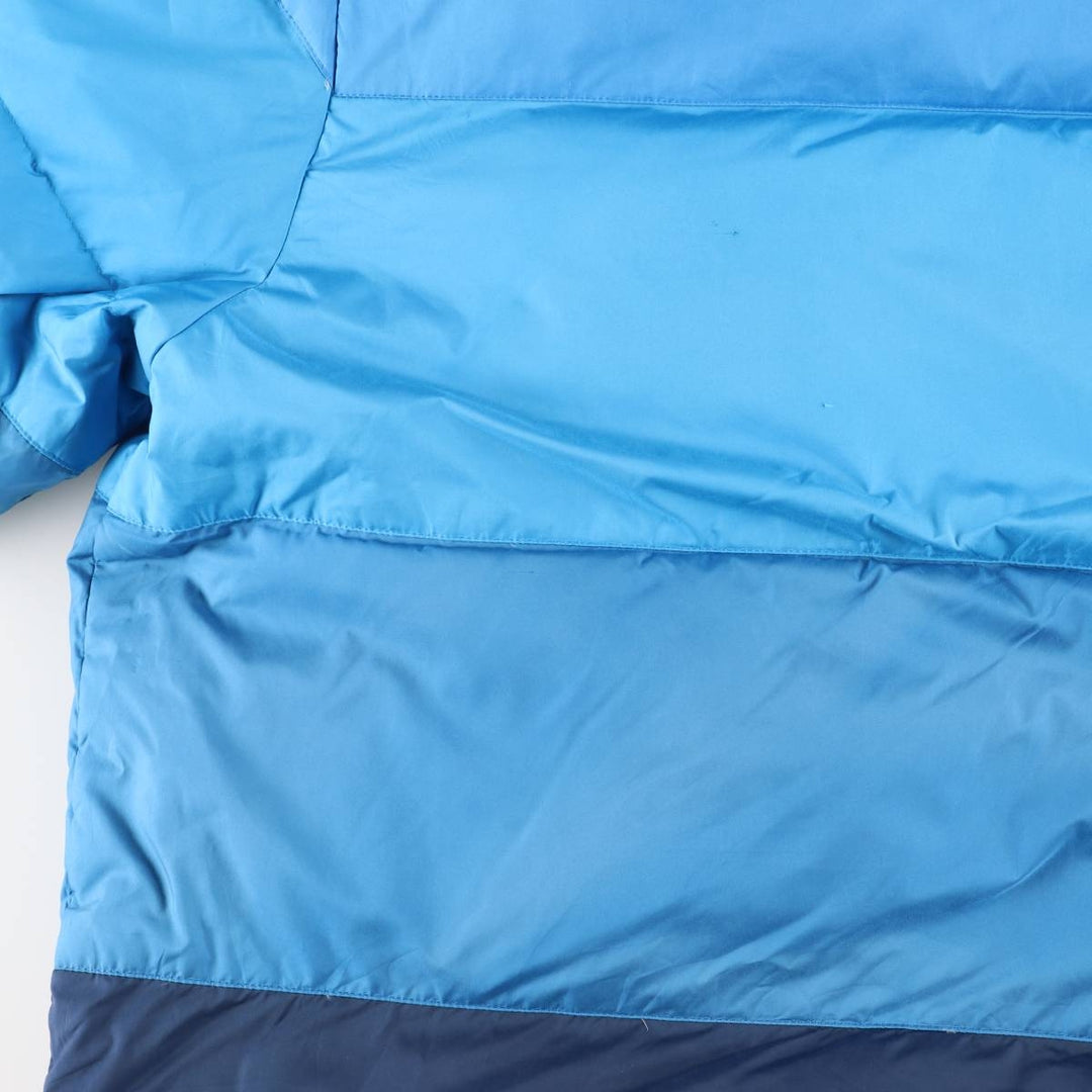 Adidas down jacket, men's size L polyester blue type Vintage Second Hand