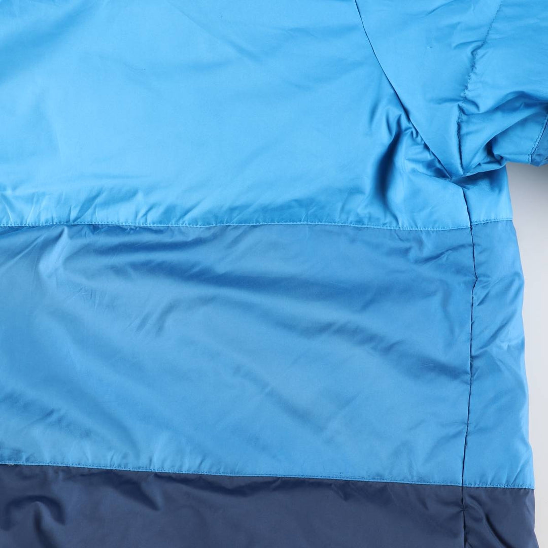 Adidas down jacket, men's size L polyester blue type Vintage Second Hand