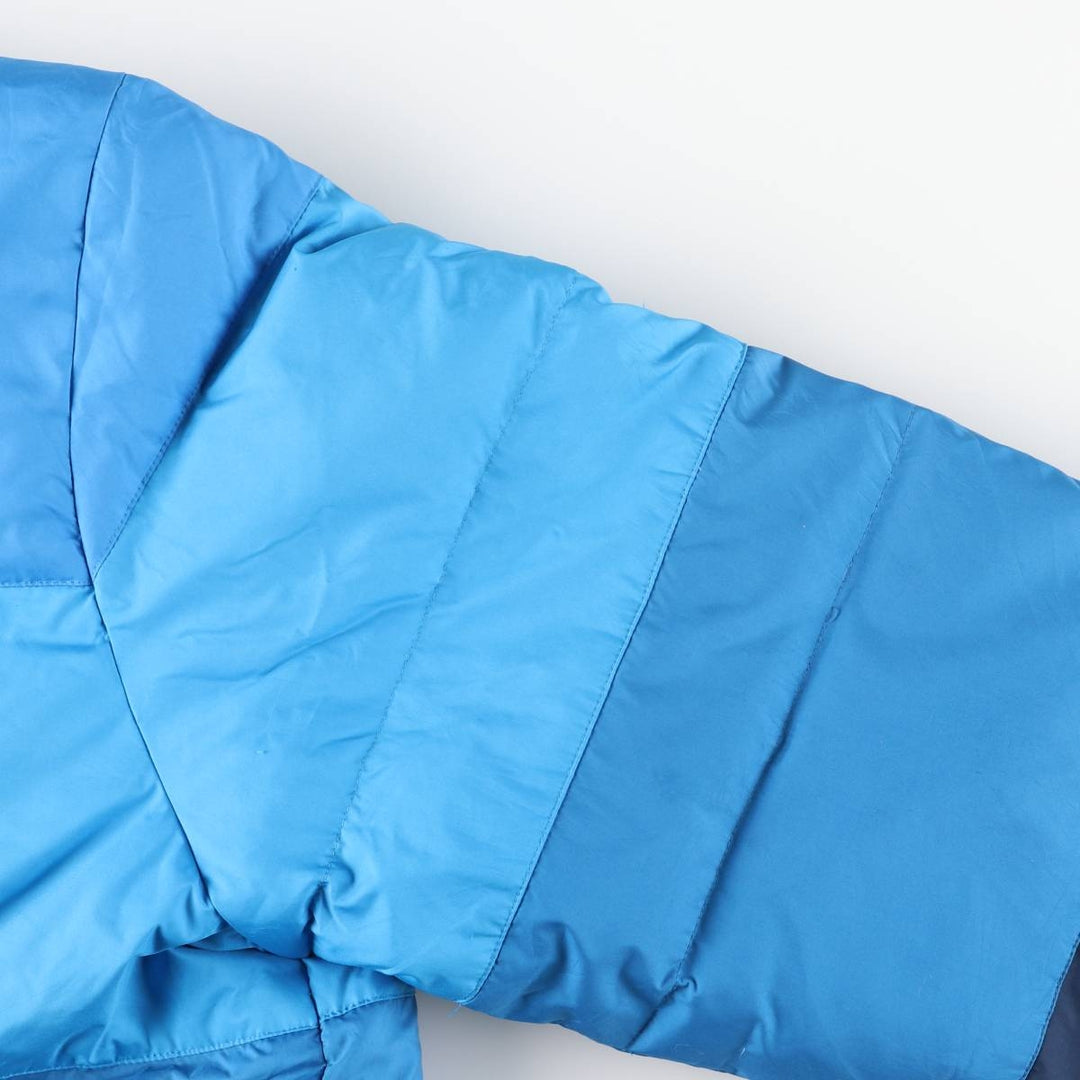 Adidas down jacket, men's size L polyester blue type Vintage Second Hand