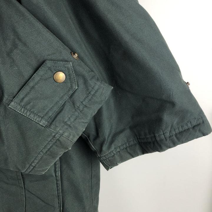 Vintage 80s-90'S Lands' End Goose Down Jacket, Men's Size XL polyester Green type dark green Vintage Second Hand