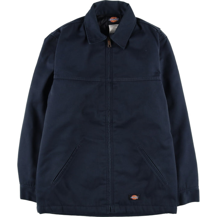 Dickies padded work jacket, men's size S polyester navy blue type Vintage Second Hand